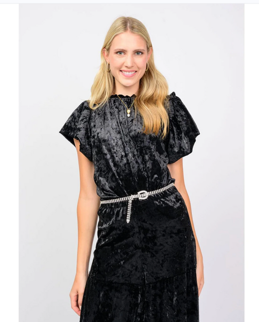 black velvet top 