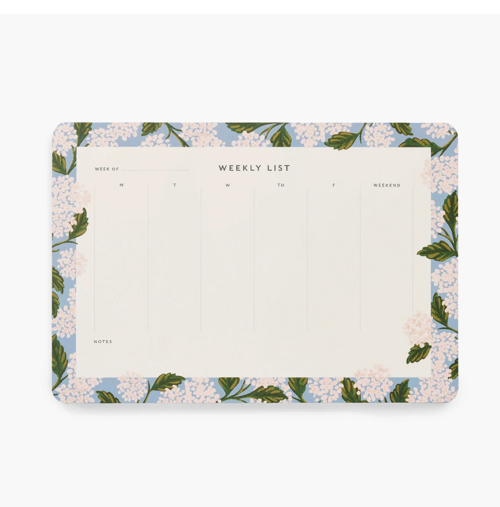 Rifle Paper Notepad Weekly Desk