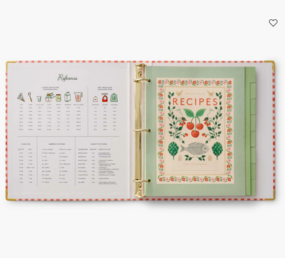 Rifle Paper Recipe Binder