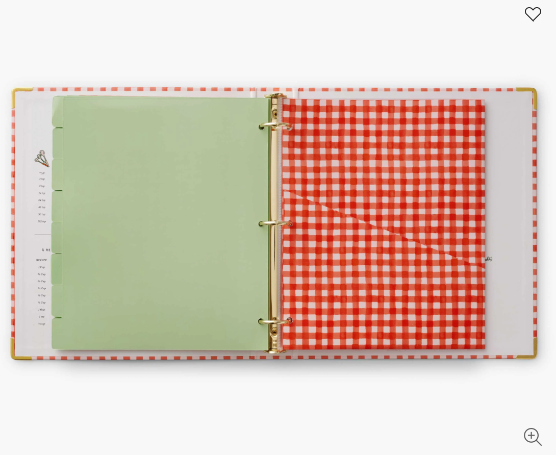 Rifle Paper Recipe Binder
