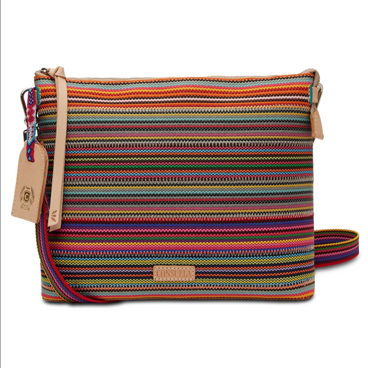 multicolor crossbody purse