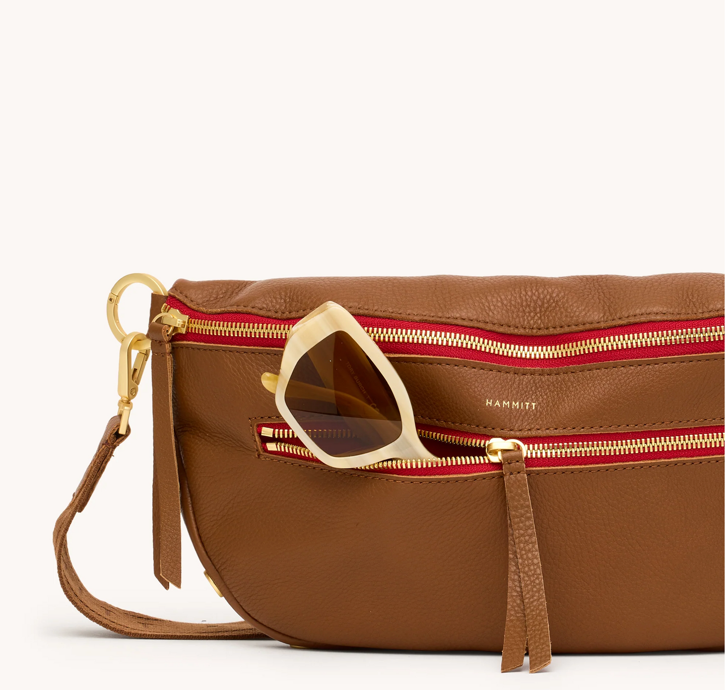 Hammitt CHARLES LRG Crossbody Mahogany Pebble