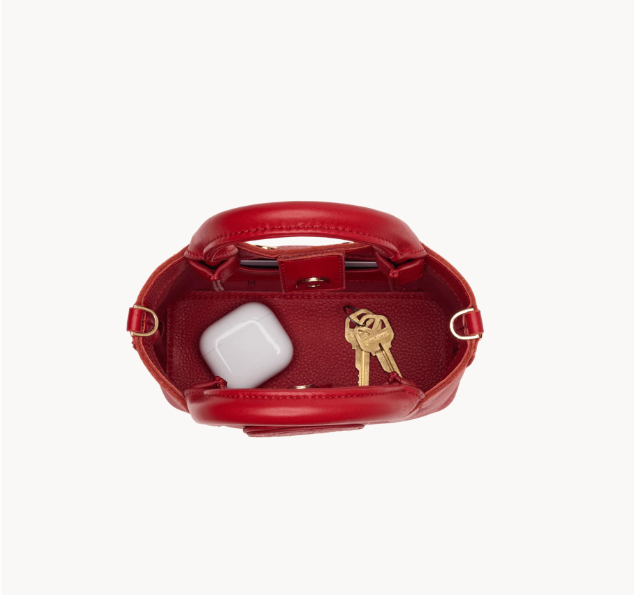 Hammitt OLYMPIA TOTE MINI Chili Red / Gold HAND BAG