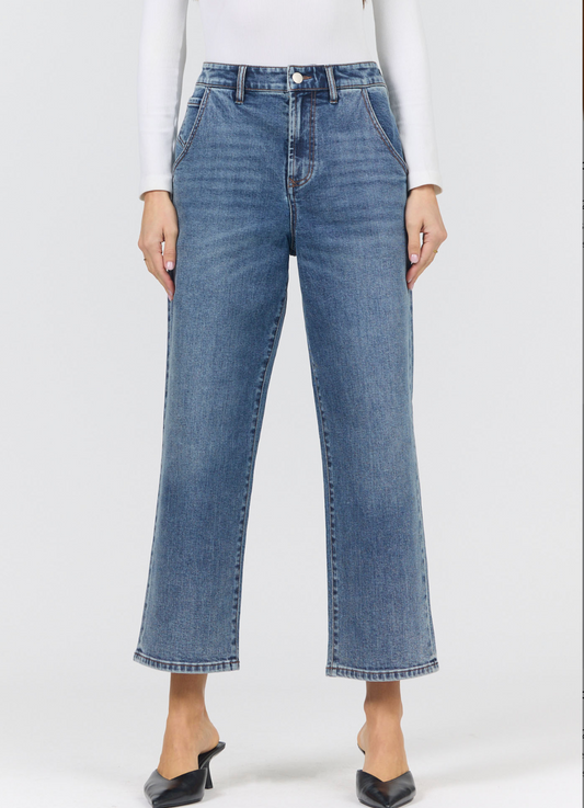 cropped denim 