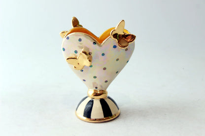 Vase Heart Studded