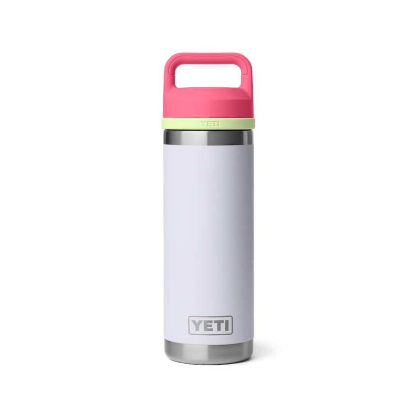 Yeti Rambler Water Bottle Mist / Pink / Grasshopper WITH COLOR-BLOCKED CHUG CAP