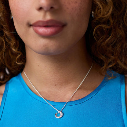 Solara Spiral Delicate Necklace (Silver or Gold)