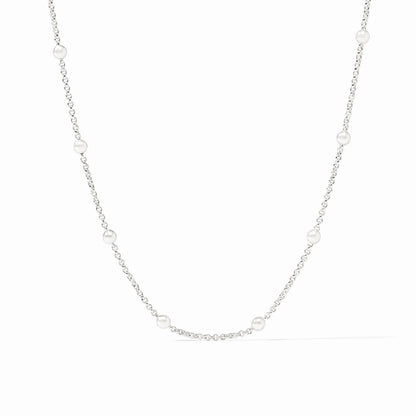 solara delicate necklace silver