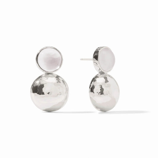 solara midi earring Iridescent Clear Crystal