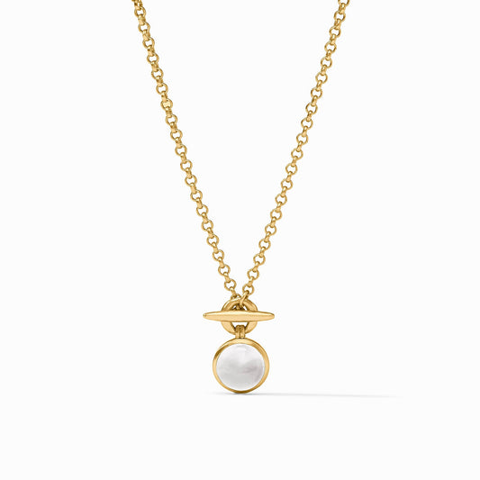Solara Solitaire Necklace (Gold & Silver)