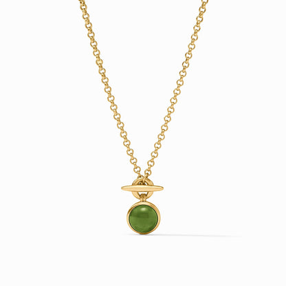 Solara Solitaire Necklace (Gold & Silver)