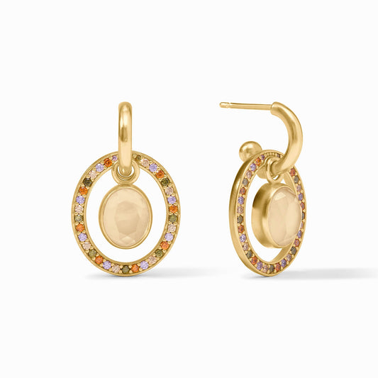 Julie Vos Stardust 6-in-1 Earring Iridescent Champagne Gold OS