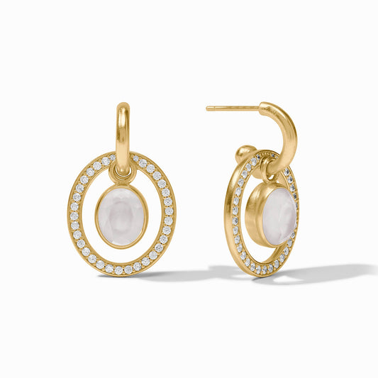 Julie Vos Stardust 6-in-1 Earring Iridescent Clear Crystal Gold OS