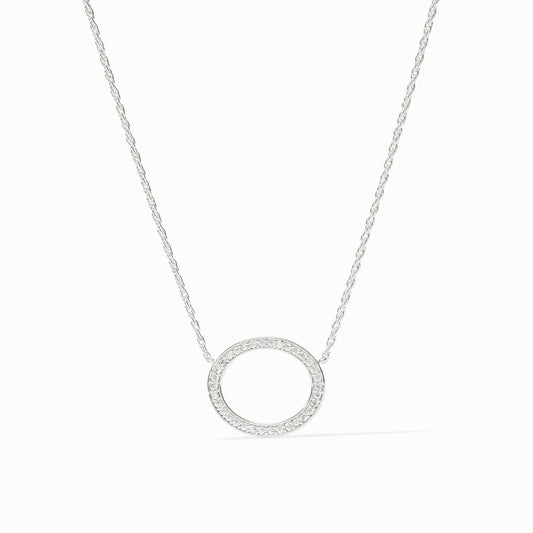 Julie Vos Stardust Delicate Necklace Cubic Zirconia Silver OS