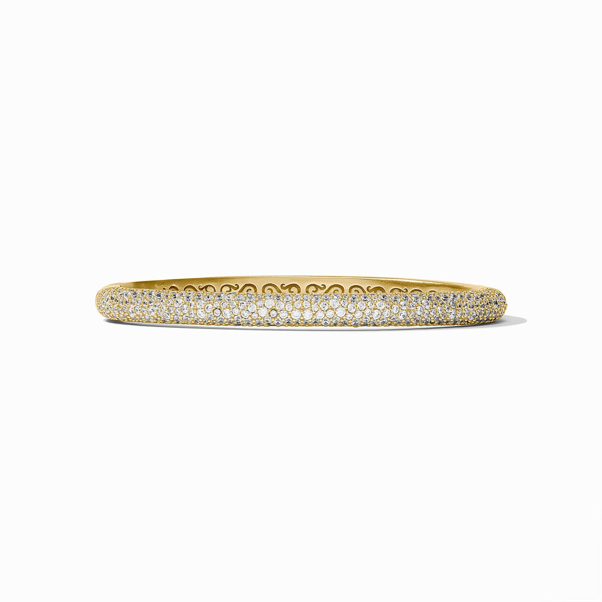 Stardust Hinge Bangle Cubic Zirconia Gold OS