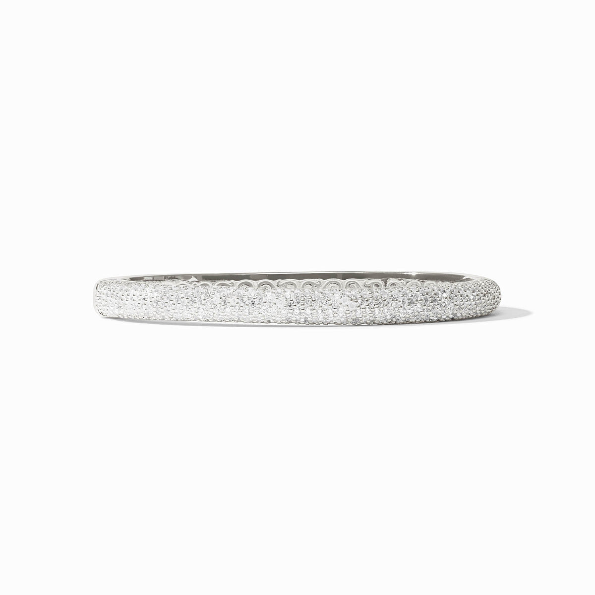 Stardust Hinge Bangle Cubic Zirconia Silver OS