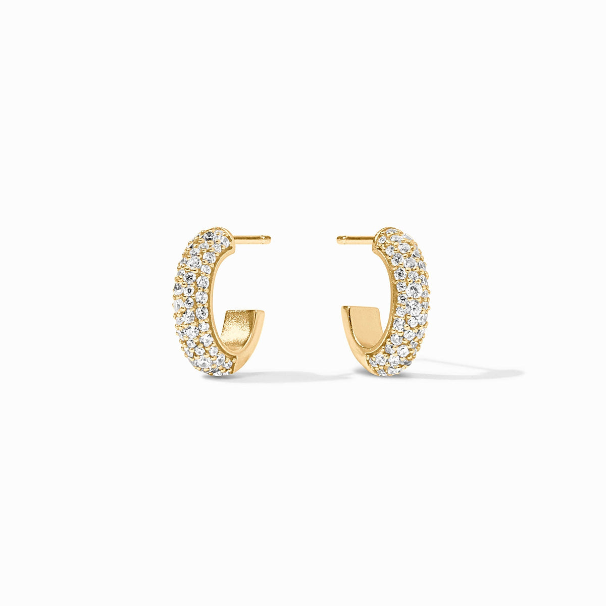 Julie Vos Stardust Hoop Earring Cubic Zirconia Gold (3 Sizes)