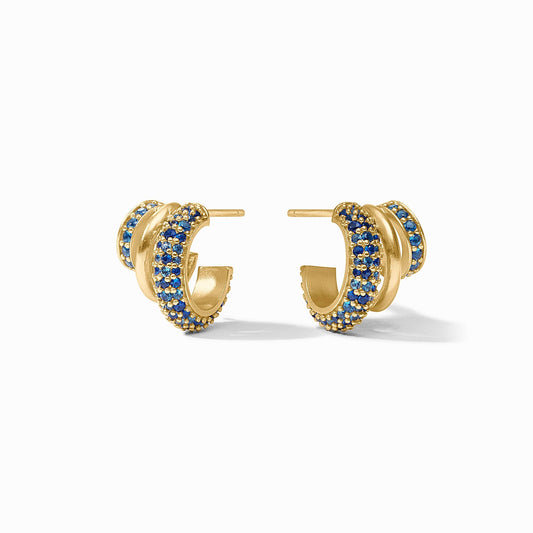 Julie Vos Stardust Triple Hoop Earring Gold OS