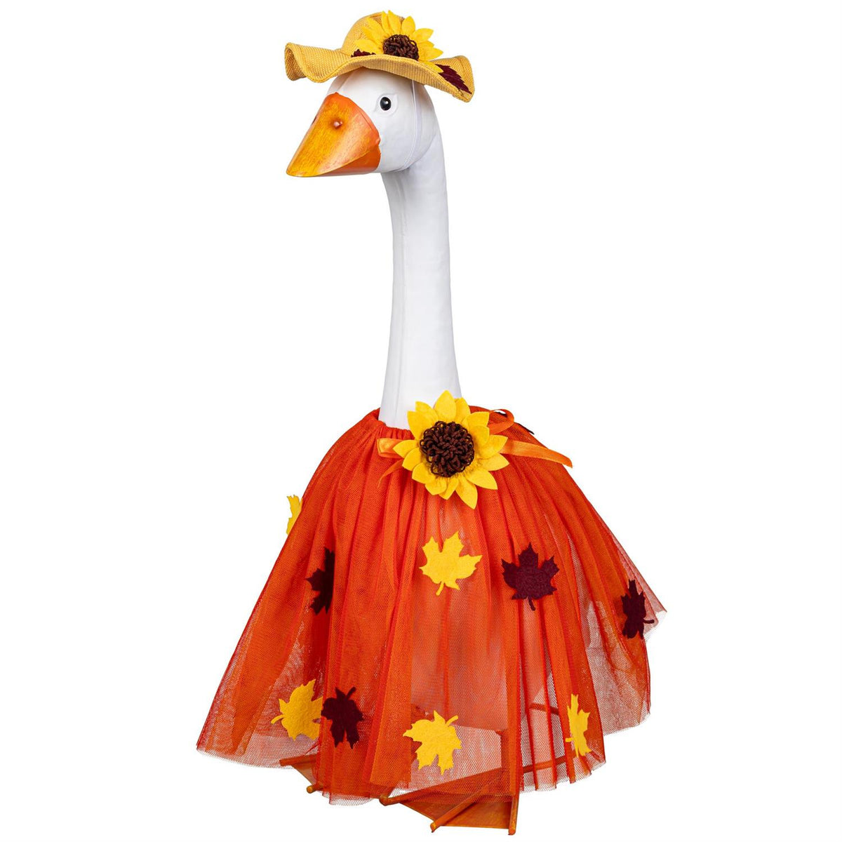 Evergreen Goose Outfit Fall Leaf Dress Giddy