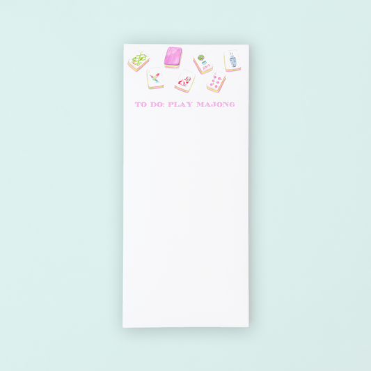 List Note Pad Play Mahjong