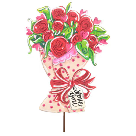 metal floral bouquet 