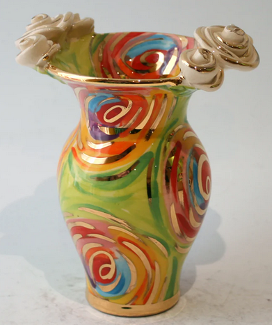 Mary Rose Young Vase Rose Edged | Multiple Patterns