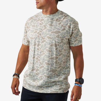 BURLEBO Tee Vintage Washed - Classic Deer Camo