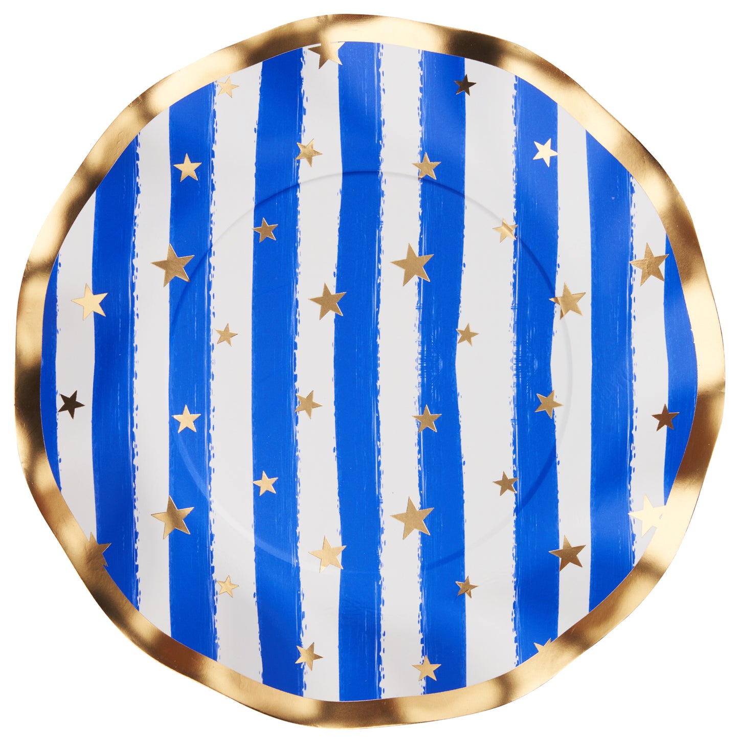 Salad Plate Wavy Patriotic Confetti