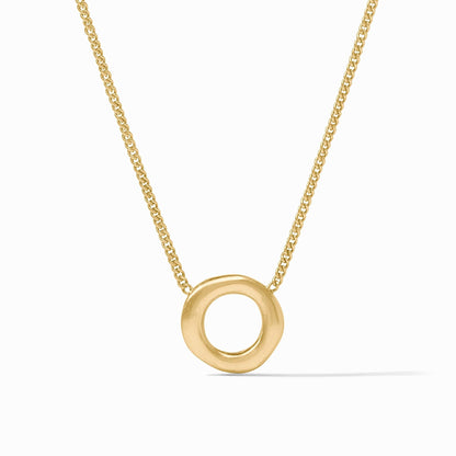 Wave Circle Delicate Necklace