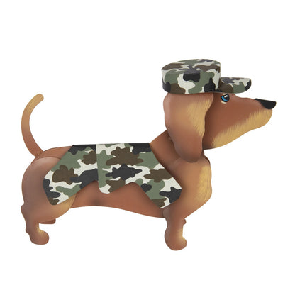 camoflauge Costume Dachsund Dog Dress-up