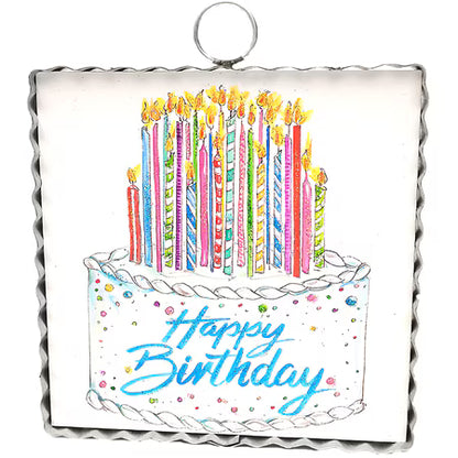 Round Top Print Mini Birthday