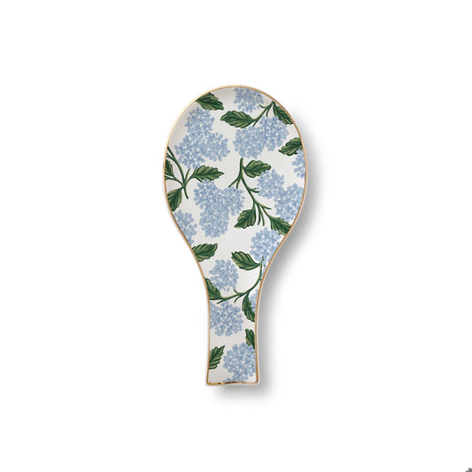 Spoon Rest Hydrangea Porcelain