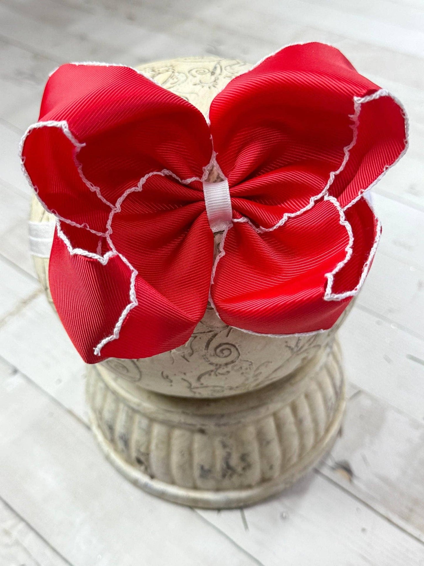Hair Bows Classic Moonstitch Boutique Bows Girls Hair Accessories Clip or Headband