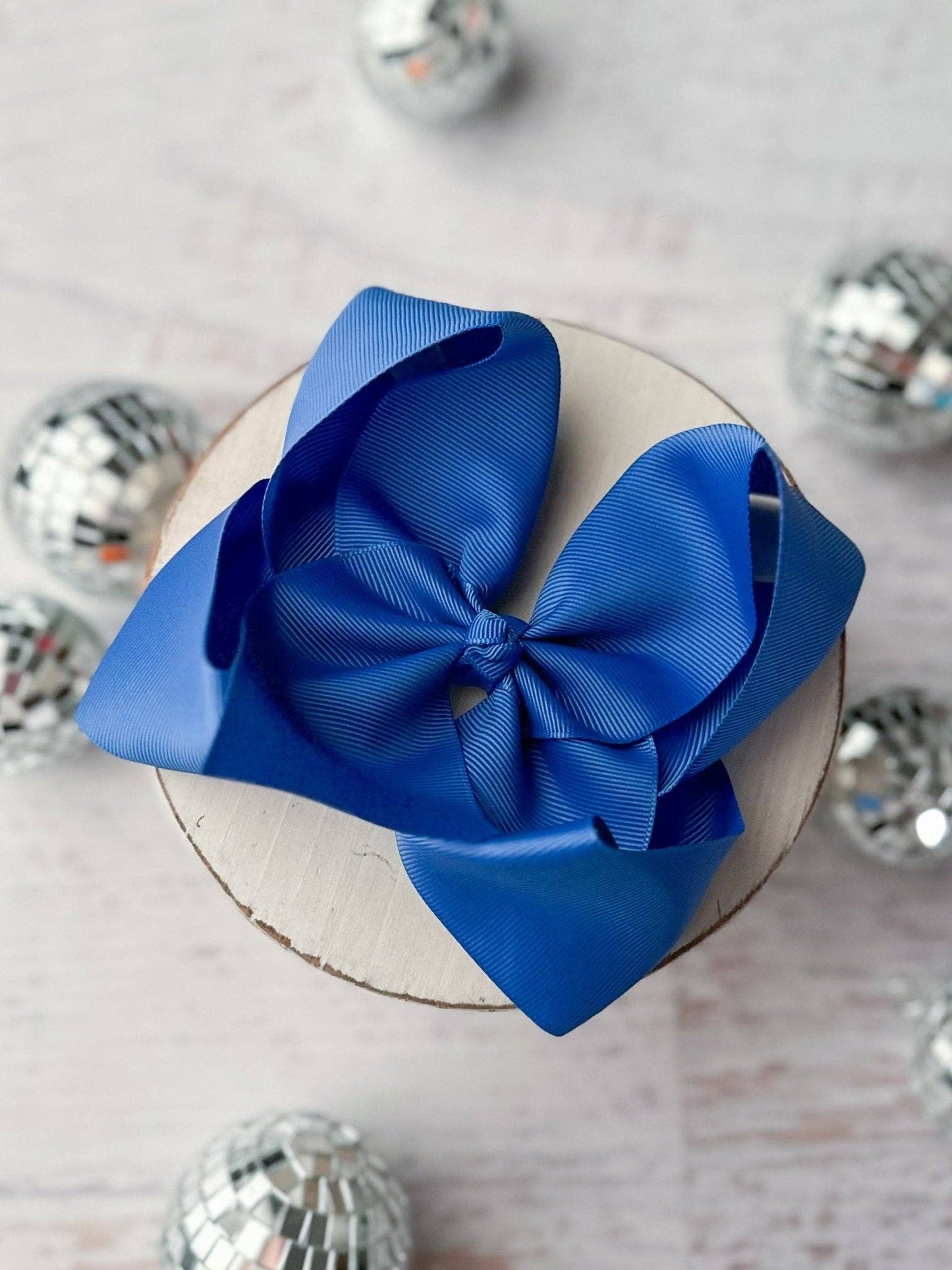 Hair Bow Oversize Grosgrain  Alligator Clip 5.5"