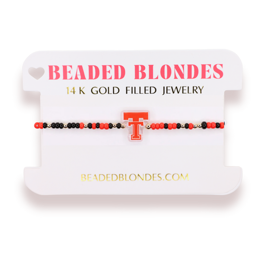 Texas Tech Logo Bracelet on Color