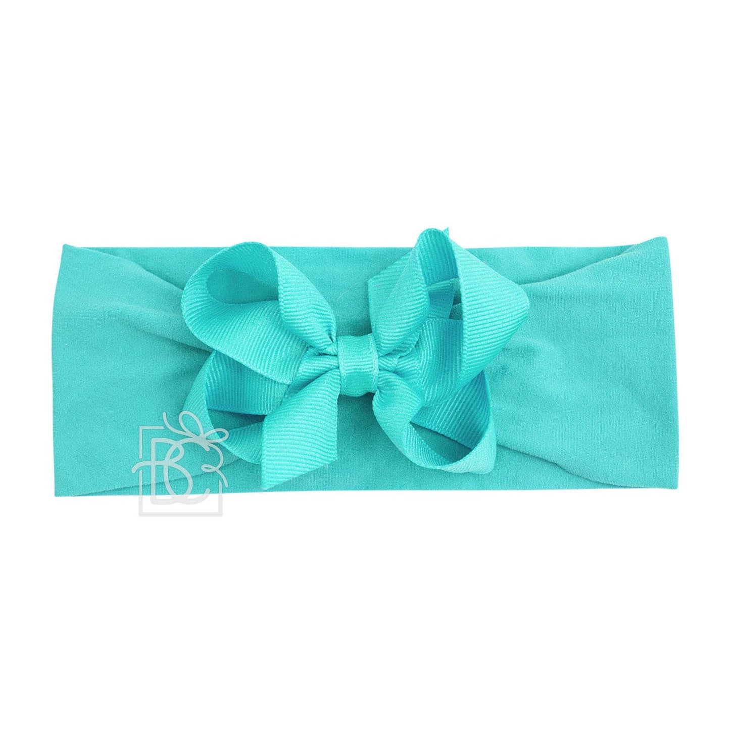 Hair Bow WIDE PANTYHOSE HEADBAND W/CLASSIC GROSGRAIN