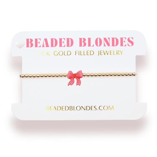 Bracelet Bow Red Holiday