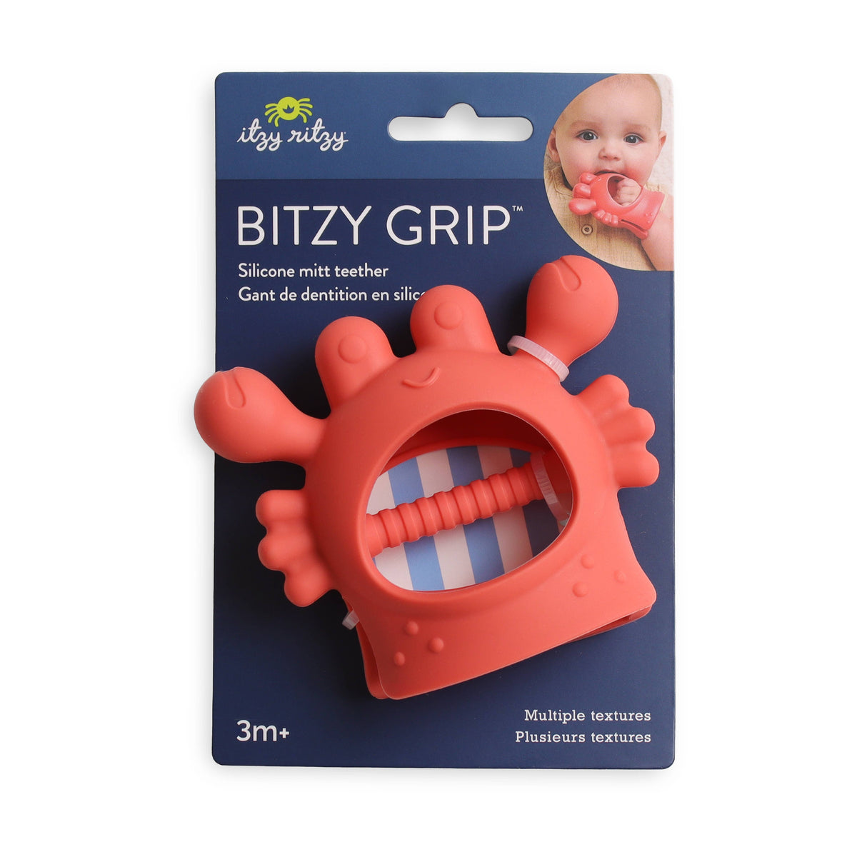Teether Crab Bitzy Grip™ Silicone