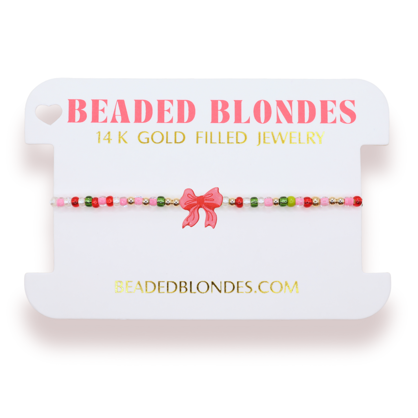 Bracelet Bow Red Holiday