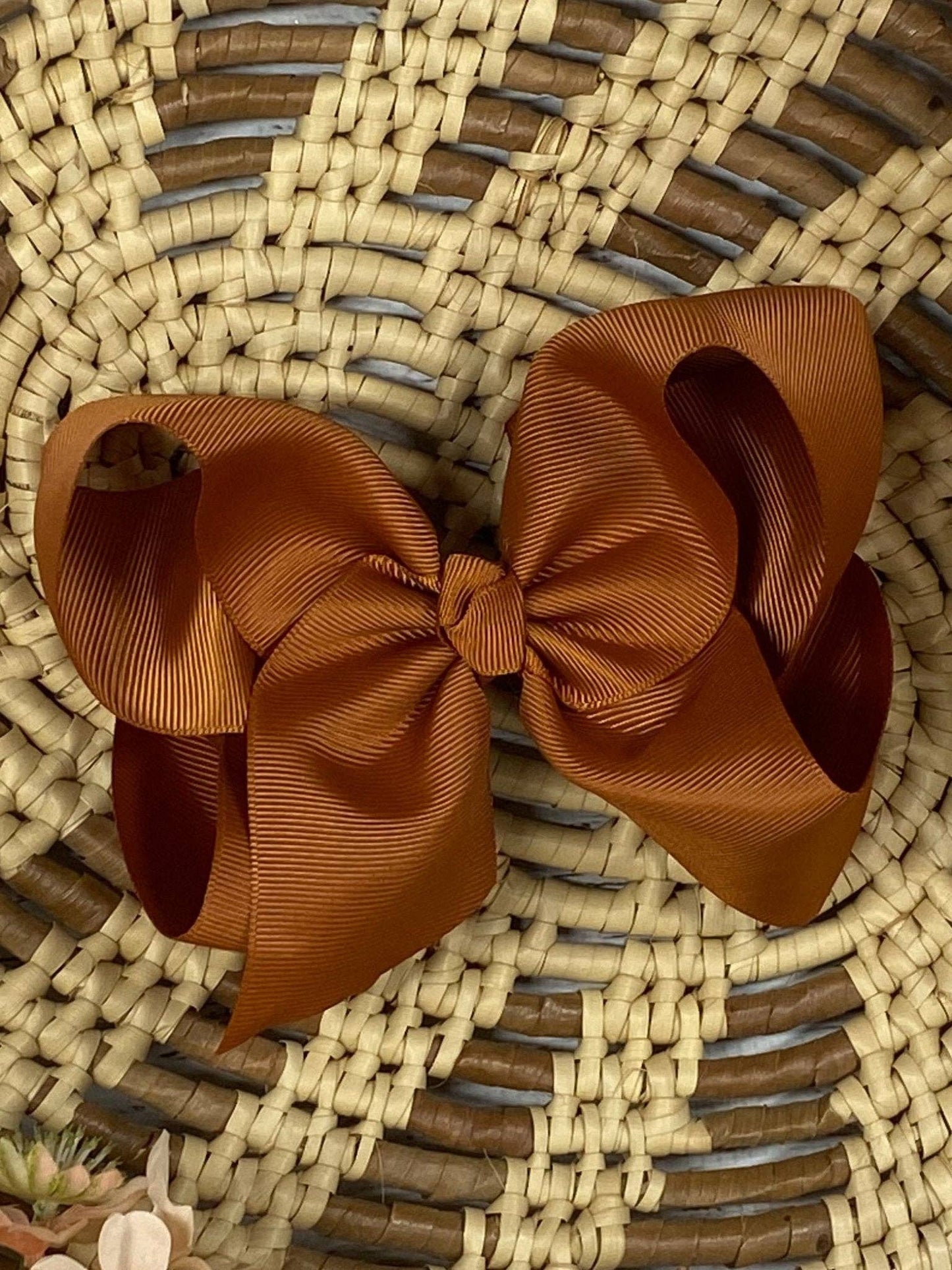 Hair Bow Classic Grosgrain Alligator Clip 4.5"