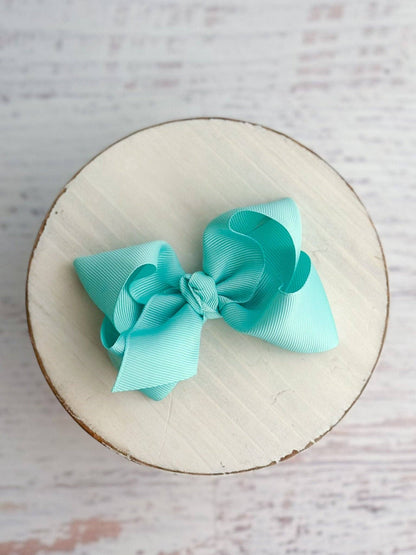 Hair Bow Essential Grosgrain Alligator Clip 4"