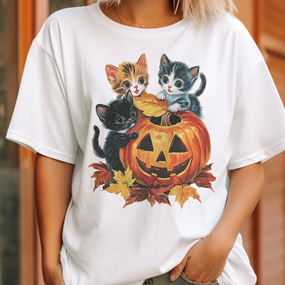 Tee JackOLantern Halloween Vintage Pumpkin Graphic