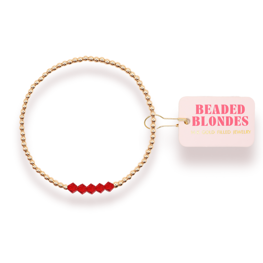 Kim Bright Red Bracelet