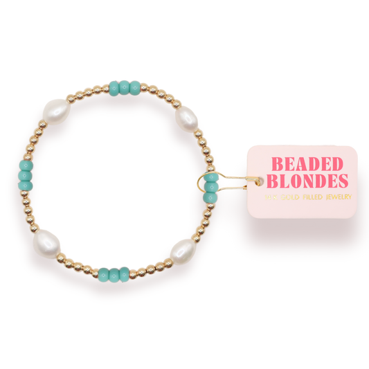 Poppi Turquoise Pearl Bracelet