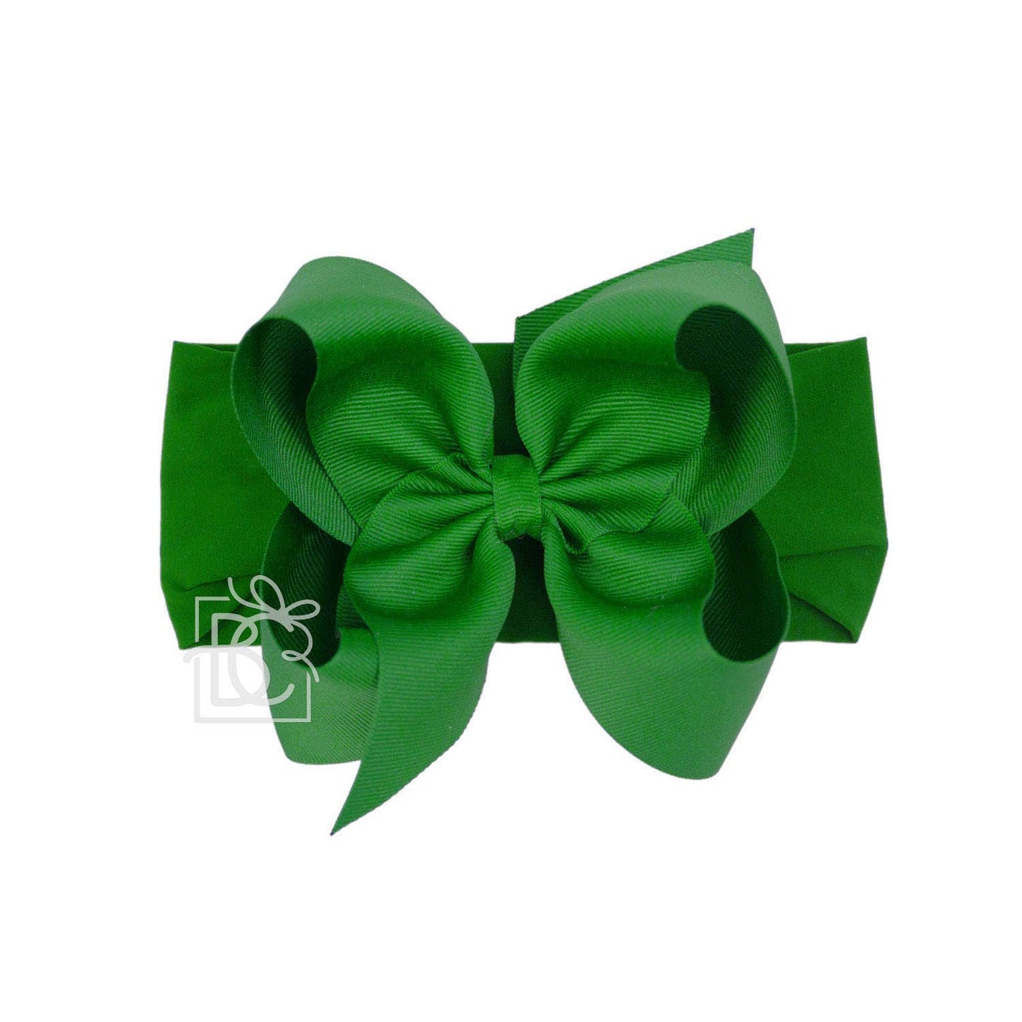 Hair Bow WIDE PANTYHOSE HEADBAND W/CLASSIC GROSGRAIN