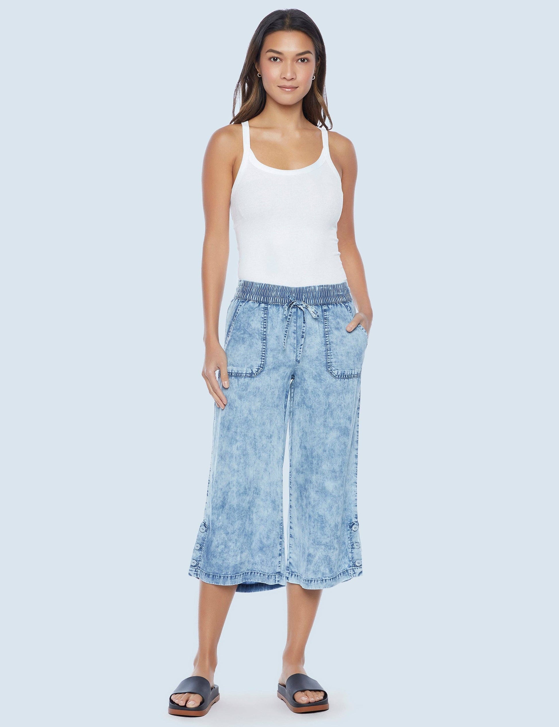 denim cropped pant 