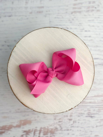 Hair Bow Essential Grosgrain Alligator Clip 4"