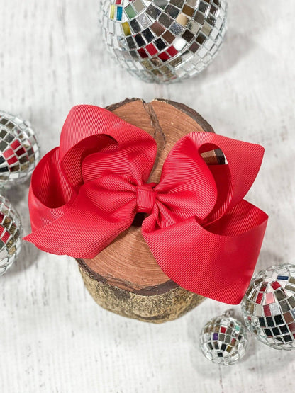 Hair Bow Classic Grosgrain Alligator Clip 4.5"