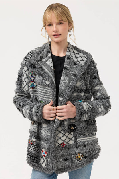 JACKET PATCHWORK CORDELIA BLACK