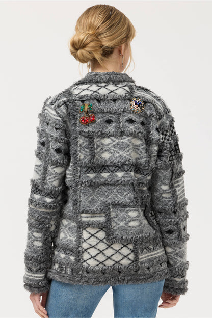 JACKET PATCHWORK CORDELIA BLACK